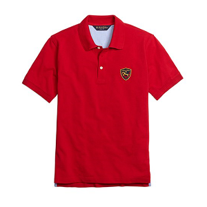 Slim Fit Pique Polo Shirt - Chili Pepper